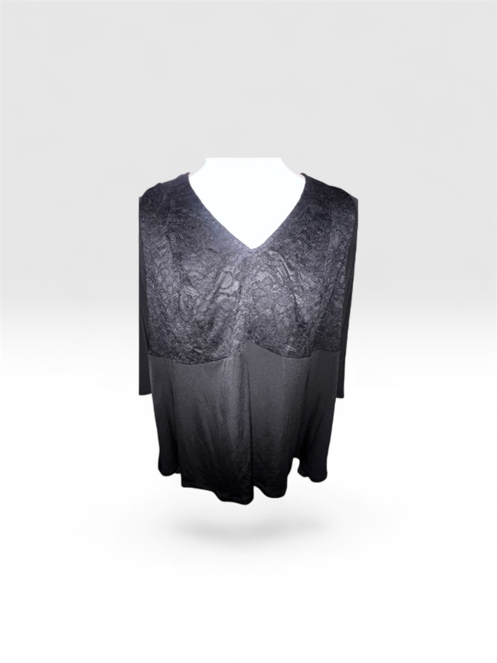 torrid Black Lace V-Neck Chemise